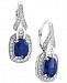 Royale Bleu by Effy Sapphire (1-9/10 ct. t. w. ) and Diamond (3/8 ct. t. w. ) Drop Earrings in 14k White Gold