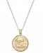 Genuine Eagle Coin Pendant Necklace in 22k and 14k Gold