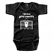 Rebel Ink Baby 381bo612 - I Live In A Gated Community - Black One Piece Undershirt - 6-12 Months