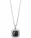 Effy Hematite (9 x 9mm) Pendant Necklace in Sterling Silver