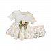 Stephan Baby Girl's Night Out Chiffon Rosette-skirted Set, 6-12 Months by Stephan Baby