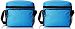 Set of Two Royal Blue- Insulated and Reusable Cooler/lunch Bag Tote 6" X 8.5" X 7.5"