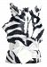 Zebra Faux Fur Hooded Wrap Blanket by Pickles Journey