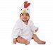 DAN Baby Cotton Cartoon Animal Hooded Towel Bath Robe (Chicken)
