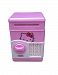Updated Code Electronic Piggy Banks Mini ATM Electronic Save Money Coin Bank Coin Box For Kids With Electronic Lock & Secret Code To Unlock with Password Great Gift Toy for Children Kids(Pink & White)
