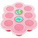 Silicone Baby Food Freezer Tray with Clip-on Lid by WeeSprout - Perfect Storage Container for Homemade Baby Food, Vegetable & Fruit Purees and Breast Milk - BPA Free & FDA Approved
