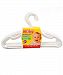 Nuby 10-Pack Children's Hangers - white, one size