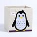 FavorU Foldable Kids' Toy Storage Containers Bin Box Cute Cartoon Patten for All Kinds of Storage Need (Penguin)