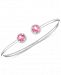Pink Topaz Flexible Bangle Bracelet (3-1/5 ct. t. w. ) in Sterling Silver