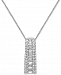 Diamond Ladder Pendant Necklace (1/2 ct. t. w. ) in 14k White Gold