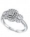 Diamond Multi-Halo Cluster Engagement Ring (3/4 ct. t. w. ) in 14k White Gold