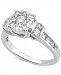 Diamond Cluster Channel-Set Ring (1-1/4 ct. t. w. ) in 14k White Gold