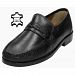 Urban Mens Black Real Leather Slip On Moccasin Formal Wedding Shoes. . .