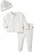 Magnificent Baby Pompidou Solid Long Sleeve Top and Pant with Feet, Cream, 9 Months