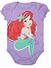 Disney Princess Ariel Baby Girls Short Sleeve Bodysuit (3-6 M)