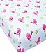 1 Soft & Breathable Fitted Muslin Cotton Baby Crib Sheet. Cute Pink Birds For Girls For Boy & Girl. 28" X 52"