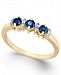 Sapphire (3/8 ct. t. w. ) & Diamond Accent Ring in 14k