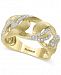 D'oro by Effy Diamond Interlocking Link Statement Ring (1/4 ct. t. w. ) in 14k Gold