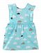 Lovely Baby Aprons Waterproof Gowns Painting Cotton Clothing Blue