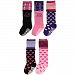 Bowbear Baby Girls 5-Pair Sassy Knee High Non-Slip Socks, G6PAIR01