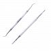 Romonacr Ingrown Toenail File & Lifter Nail Cleaner Two Sides Stainless Steel for Home & Salon Use 2Pcs