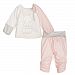 Bunnies By The Bay 10000705 Pleasant Peasant Top and Capris, Pink, 18 months