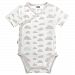 Kushies Baby Infant Short-Sleeves Bodysuit, White Print, 12 Months