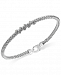 Balissima by Effy Diamond (1/8 ct. t. w. ) Braided Bracelet in Sterling Silver