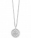 Balissima by Effy Diamond Weave Disc Pendant Necklace (1/4 ct. t. w. ) in Sterling Silver