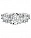 Diamond Cluster Floral Ring (1-1/2 ct. t. w. ) in 14k White Gold