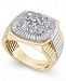 Men's Diamond Cluster Two-Tone Ring (2 ct. t. w. ) in 14k Gold