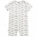 Kushies Baby Infant Cloud Romper, White Print, 12 Months