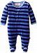 Magnificent Baby Baby-Girls Infant Velour Footie with Applique, Midnight/Sky, 6 Months