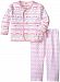 Magnificent Baby Fair Isle Top and Pant Set, Pink, 9 Months