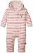 Magnificent Baby Hooded Bedford Stripe Coverall, Pink, 12 Months