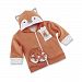 Baby Aspen Orange Fox Happy Hoodie and Mittens