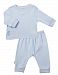 Kushies Baby Everyday Layette 2-Piece Set, Blue Dots, 6 Months, 1 Pack