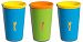 Wow Cup Boy Feeding Cup, Blue, Yellow, Green, Orange, 7-Ounce, 3-Pack