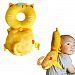 31x19cm Toddler Headrest Pillow Baby Head Shoulder Back Protection Cushion Angels Wing - Yellow Cat