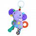 Dovewill Cute Plush Baby Elephant Rattles Bed Stroller Music Hanging Bell Teething Ring Toys Hand Eye Coordination