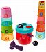 Infantino Shape Sorting Stack N' Nest Buckets Development Toys