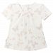 Kushies Baby Girls Dress, White Print, 24 Months