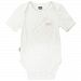 Kushies Baby Girls Bodysuit Short Sleeves, White, 6 Months
