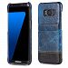 Galaxy S8 Case, GX-LV Galaxy S8 [Vintage Series][Genuine Leather][2 Card Slots] Ultra Slim Leather Case Back Cover for Samsung Galaxy S8 (Blue)
