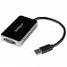 StarTech. com USB 3.0 to VGA 1080-Pixel 1-Port Hub External Video Card Multi-Monitor Graphics Adapter USB32VGAEH (Black)