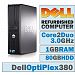 Dell OptiPlex 380 DT/Core 2 Duo E7600 @ 3.07 GHz/1GB DDR3/80GB HDD/DVD-RW/No OS