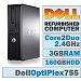 Dell OptiPlex 755 DT/Core 2 Duo E4600 @ 2.40 GHz/3GB DDR2/160GB HDD/DVD-RW/No OS