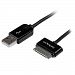 StarTech. com 3-Feet 30-Pin Dock Connector to USB Cable with Stepped Connector, Charge and Sync cable for Apple iPhone/iPod/iPad, Black (USB2ADC1MB)