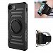 Running Armband, NUTK 2 in 1 iPhone 7 plus Case Cover +Workout Armband with Key Holder, Anti-Shock Protective Hard Shell Gym Outdoor Exercise Sweetproof Sports Armband for Runners, Fitness iPhone 7 plus (5.5 inch Black)