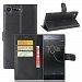 Xperia XZ Premium Case, Xperia XZ Premium Leather Case, OPDENK Synthetic Leather [Wallet] Pouch case [Card slots] Book Cover Stand Case Magnetic Flip Case Cover For Sony Xperia XZ Premium (Black)